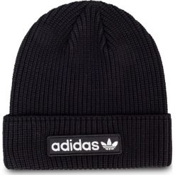 Czapka adidas - W Rib Beanie ED4712 Black/White. Czarne czapki męskie Adidas, bez wzorów, z poliesteru. Za 129,00 zł.