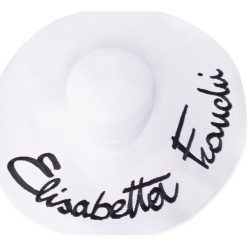 Kapelusz ELISABETTA FRANCHI - CL-04C-02E2-V189 Avorio 360. Białe kapelusze damskie Elisabetta Franchi, bez wzorów, z poliesteru. W wyprzedaży za 699,00 zł.