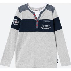 Coccodrillo - Longsleeve dziecięcy 128-158 cm. Szare t-shirty chłopięce COCCODRILLO, z nadrukiem, z dzianiny, z długim rękawem. Za 59,90 zł.