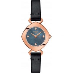 ZEGAREK TISSOT T-Lady T113.109.36.126.00. Różowe zegarki damskie TISSOT, złote. Za 1450,00 zł.