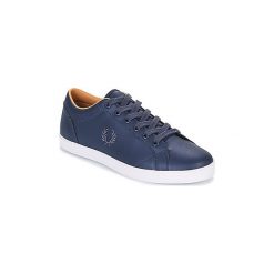 Buty Fred Perry BASELINE LEATHER. Niebieskie trampki męskie Fred Perry, bez wzorów, bez zapięcia. Za 367,20 zł.
