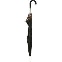 Parasol damski. Czarne parasole marki Gino Rossi, bez wzorów. Za 149,90 zł.