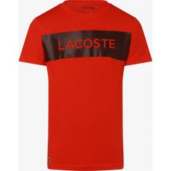 Lacoste - T-shirt męski, pomarańczowy. Pomarańczowe t-shirty męskie Lacoste, s, z nadrukiem, sportowe, bez kołnierzyka. Za 229,95 zł.