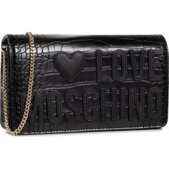 Torebka LOVE MOSCHINO - JC4063PP1BLH100A Nero. Czarne torebki klasyczne damskie Love Moschino, bez wzorów, ze skóry ekologicznej, wizytowe, bez dodatków. Za 529,00 zł.