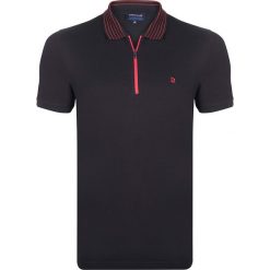 Koszulka polo w kolorze czarnym. Czarne koszulki męskie Giorgio di Mare, s, bez wzorów, z bawełny, polo, bez rękawów. W wyprzedaży za 77,95 zł.