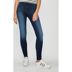 Wrangler - Jeansy Soft Breeze. Niebieskie jeansy damskie skinny marki Wrangler, s, z elastanu. W wyprzedaży za 279,90 zł.