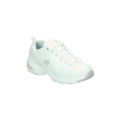 Buty Skechers 12289-WSL. Białe buty sportowe damskie Skechers, bez wzorów, sportowe. W wyprzedaży za 255,03 zł.