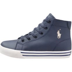 Polo Ralph Lauren SLATER MID Tenisówki i Trampki wysokie navy tumbled/cream. Niebieskie trampki dziewczęce Polo Ralph Lauren, ze skóry ekologicznej. W wyprzedaży za 287,20 zł.