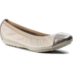 Baleriny GEOX - J Piuma Bal A J82B0A 0KRHI C8182 D Skin. Brązowe baleriny damskie Geox, z zamszu. W wyprzedaży za 199,00 zł.