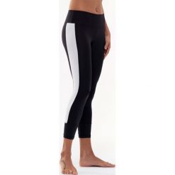 Legginsy sportowe w kolorze czarno-białym. Czarne legginsy sportowe damskie Liposlim, m, z tkaniny. W wyprzedaży za 114,95 zł.