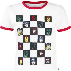 Odzież damska: Vans Marvel Avengers Ringer Tee Koszulka damska biały/czerwony