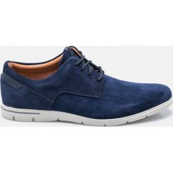 Clarks - Półbuty Vennor. Niebieskie półbuty sznurowane męskie marki Clarks, na co dzień, ze skóry. W wyprzedaży za 269,90 zł.