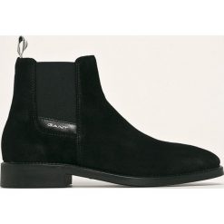 Gant - Buty James. Czarne buty wizytowe męskie GANT, ze skóry, bez zapięcia. Za 659,90 zł.