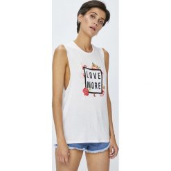 Tally Weijl - Top. Szare topy damskie marki TALLY WEIJL, l, z nadrukiem, z dzianiny, z okrągłym kołnierzem. W wyprzedaży za 29,90 zł.