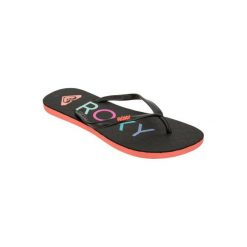 Japonki Bahama damskie. Czarne buty sportowe damskie Roxy, bez wzorów, z gumy, bez kołnierzyka. Za 49,99 zł.