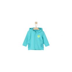 S.Oliver Girls Bluza turquoise - turkusowy - Gr.Niemowlę (0 - 6 miesięcy). Niebieskie bluzy niemowlęce marki S.Oliver, z nadrukiem, z bawełny, z kapturem. Za 85,00 zł.