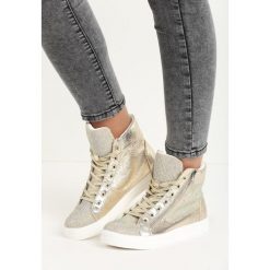 Sneakersy damskie: Złote Sneakersy Vincente