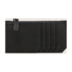 Mango Man - Portfel Saffiano. Czarne portfele męskie Mango Man, bez wzorów, z poliesteru. Za 49,90 zł.