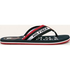 Tommy Hilfiger - Japonki. Czerwone kapcie męskie TOMMY HILFIGER, ze skóry. Za 159,90 zł.
