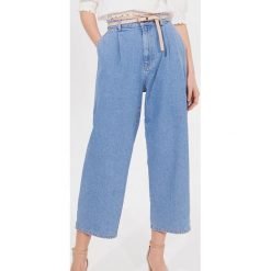 Jeansy typu culotte - Niebieski. Niebieskie jeansy damskie Mohito. Za 139,99 zł.