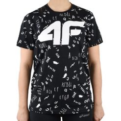 4F Boy's T-shirt HJL20-JTSM002A-20S t-shirt uniseks czarne One size. Czarne t-shirty chłopięce 4f, z aplikacjami, z bawełny, z krótkim rękawem. Za 39,99 zł.