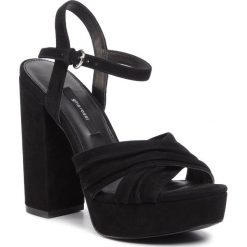 Sandały GINO ROSSI - 119AL2727 Black. Czarne klapki damskie Gino Rossi, bez wzorów, ze skóry, bez obcasa, na obcasie. Za 329,99 zł.