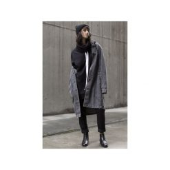 Parki damskie: DENIM PARKA JACKET IN WASHED BLACK