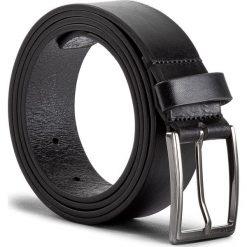 Pasek Męski BOSS - Sammyo 50370114 115 Black 001. Czarne paski męskie Boss, w paski, ze skóry. W wyprzedaży za 199,00 zł.
