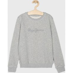 Pepe Jeans - Bluza dziecięca 128-180 cm. Szare bluzy chłopięce Pepe Jeans, z nadrukiem, z bawełny, bez rękawów, bez kaptura. W wyprzedaży za 99,90 zł.