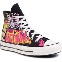 Trampki CONVERSE - Chuck 70 Hi 167317C Black/Black/Hot Pink/Egr. Różowe trampki i tenisówki damskie Converse, bez wzorów, z gumy, bez zapięcia. W wyprzedaży za 349,00 zł.