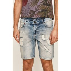 Desigual - Szorty jeansowe. Niebieskie spodenki i szorty męskie Desigual, bez wzorów, z elastanu, casualowe. W wyprzedaży za 199,90 zł.
