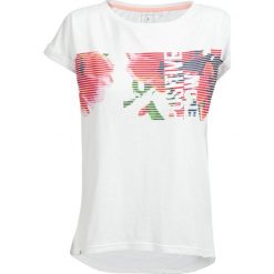 T-shirt damski TSD612 - biały - Outhorn. Białe koszulki damskie Outhorn, bez wzorów, z poliesteru, bez kołnierzyka. W wyprzedaży za 19,99 zł.