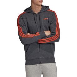 Adidas E 3S FZ FL Hoodie FM6109. Szare bluzy męskie Adidas, s, bez wzorów, bez kołnierzyka, bez rękawów, bez kaptura. W wyprzedaży za 189,99 zł.