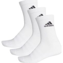 Adidas Performance Cush 3-pack Skarpetki Biały. Białe skarpetki męskie adidas Performance, bez wzorów, z elastanu. Za 56,95 zł.