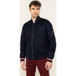 Kurtka bomber TOMMY HILFIGER Icon MW0MW11498. Niebieskie kurtki męskie TOMMY HILFIGER, m, bez wzorów, z wełny, bez kaptura. W wyprzedaży za 899,00 zł.