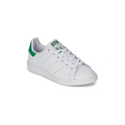 Buty Dziecko adidas STAN SMITH J. Białe trampki dziewczęce Adidas, bez wzorów, bez zapięcia. Za 289,00 zł.