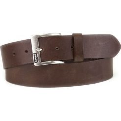 Levi's Pasek Brązowy. Pomarańczowe paski męskie Levi's®, w paski, ze skóry. Za 188,95 zł.