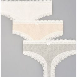 Majtki hipster 3 pack - Jasny szary. Szare majtki damskie Reserved, s. Za 49,99 zł.
