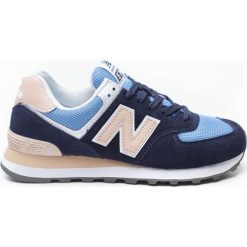 Welokolorowe Sneakersy New Balance WL574WND. Pomarańczowe sneakersy damskie Molly.pl, ze skóry. Za 349,00 zł.