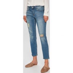 Answear - Jeansy. Niebieskie jeansy damskie ANSWEAR, s. W wyprzedaży za 119,90 zł.