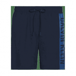 Calvin Klein spodenki kąpielowe męskie KM0KM00437 Medium Drawstring L ciemnoniebieskie. Niebieskie kąpielówki męskie Calvin Klein, m, bez wzorów. W wyprzedaży za 189,00 zł.