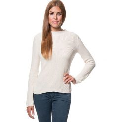 Sweter w kolorze kremowym. Białe bez kategorii Benetton, xs, z dzianiny, z okrągłym kołnierzem. W wyprzedaży za 129,95 zł.