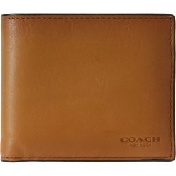 Portfele męskie: Coach SPORT COMPACT ID WALLET Portfel caramel