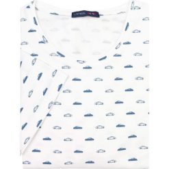 Męska biała koszulka T-shirt w samochody KTS2. Białe koszulki męskie Lanieri Fashion - swetry męskie, m, bez wzorów, z bawełny, casualowe, bez rękawów. W wyprzedaży za 65,00 zł.