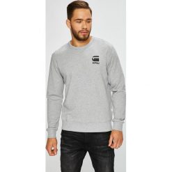 G-Star Raw - Bluza. Szare bluzy męskie G-Star RAW, xl, z nadrukiem, z elastanu, retro, z okrągłym kołnierzem, bez rękawów, bez kaptura. W wyprzedaży za 229,90 zł.