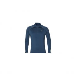 Koszulka do biegania męska ASICS ICON WINTER LS 1/2 ZIP TOP / 2011A044-404. Koszulki męskie Asics, m, bez wzorów, bez kołnierzyka, bez rękawów. Za 209,99 zł.