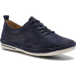 Półbuty LASOCKI - WI16-REANA-01 Navy. Niebieskie półbuty damskie Lasocki, na co dzień, bez wzorów, ze skóry, bez obcasa, na płaskiej podeszwie, bez zapięcia. Za 149,99 zł.