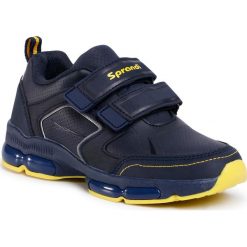 Sneakersy SPRANDI - CP40-P191089 Navy. Niebieskie trampki chłopięce Sprandi, bez wzorów, ze skóry ekologicznej, na rzepy. Za 99,99 zł.