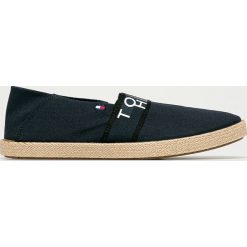 Tommy Hilfiger - Espadryle. Niebieskie espadryle męskie TOMMY HILFIGER, bez wzorów, z gumy. Za 249,90 zł.