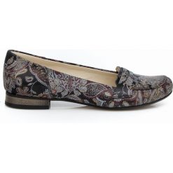 Balerinki lordsy - skóra naturalna - model 025 - kolor boho. Szare baleriny damskie Zapato, bez wzorów, z jeansu, eleganckie, na niskim obcasie, na obcasie. Za 309,00 zł.